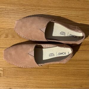 TOMS Women's Pink Suede Shoes